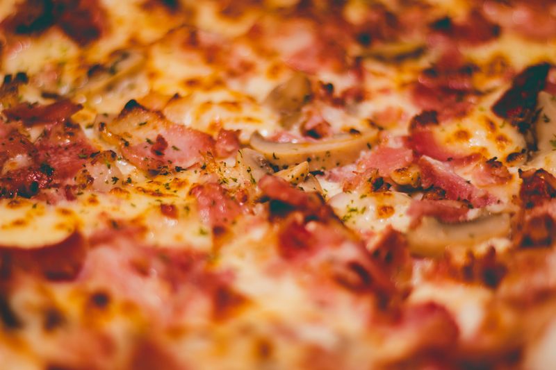 Classic Margherita pizza ranch style